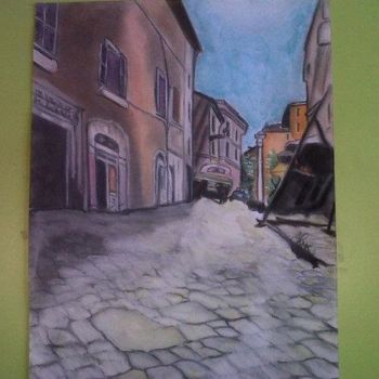 Drawing titled "Trastevere. (Rome)" by Alessandro Cedroni, Original Artwork