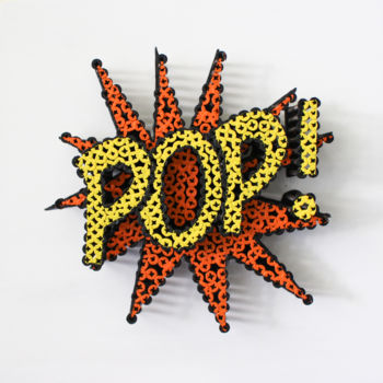 "Mini Pop!" başlıklı Heykel Alessandro Padovan tarafından, Orijinal sanat, Metaller