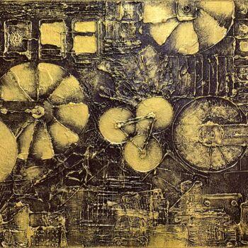 Картина под названием "Fantastical Machine…" - Alessia Lu, Подлинное произведение искусства, Акрил Установлен на Деревянная…