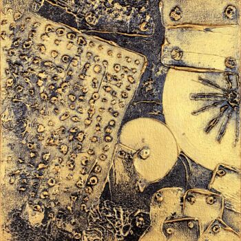 Картина под названием "Mechanism No 1" - Alessia Lu, Подлинное произведение искусства, Акрил Установлен на Деревянная рама д…