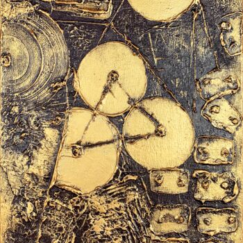 Pintura titulada "Mechanism No 3" por Alessia Lu, Obra de arte original, Acrílico Montado en Bastidor de camilla de madera