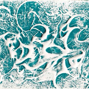 Pintura titulada "Birth of Form: Ocea…" por Alessia Lu, Obra de arte original, Acrílico Montado en Bastidor de camilla de ma…