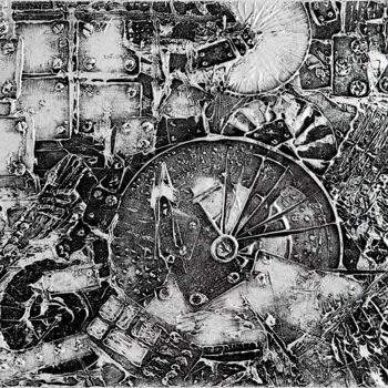 Pintura titulada "Crazy Machine" por Alessia Lu, Obra de arte original, Acrílico Montado en Bastidor de camilla de madera