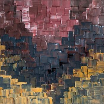 Malarstwo zatytułowany „Before Dawn” autorstwa Alessia Lu, Oryginalna praca, Akryl Zamontowany na Drewniana rama noszy