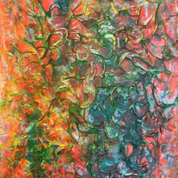 Painting titled "coral reef" by Alessia Nicolini, Original Artwork