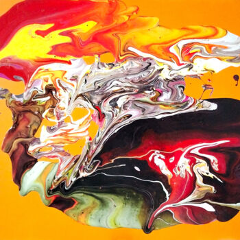 Malerei mit dem Titel "The whale of desire…" von Alessio Hassan Alì (Hipo), Original-Kunstwerk, Acryl