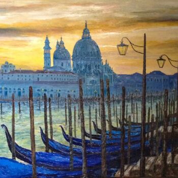 Painting titled "I Simboli di Venezia" by Alessio Levorato, Original Artwork, Oil