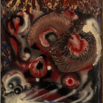 Pittura intitolato "Inhalation" da Alessio Luyé, Opera d'arte originale, Acrilico