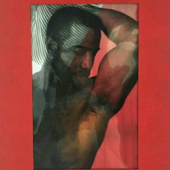 Collages intitolato "Senti" da Alessio Brugnoli Colors, Opera d'arte originale, Collages Montato su Altro pannello rigido