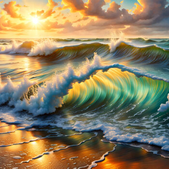 Digital Arts titled "sea" by Alex, Original Artwork, AI generated image