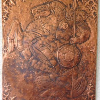 Artigianato intitolato "Воин . Warrior." da Alexey Saralidze, Opera d'arte originale, Arredamento