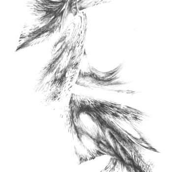 Drawing titled "Emanation 0207 (Mom…" by Alex Henk, Original Artwork, Ink