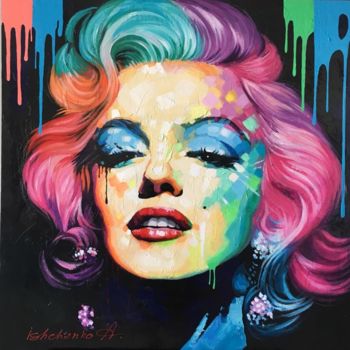 Pittura intitolato "Monroe" da Alex Ischenko, Opera d'arte originale, Acrilico