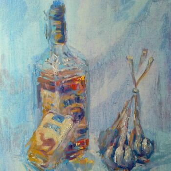 Pintura titulada "Vintage Taste" por Alex Klas, Obra de arte original, Oleo Montado en Bastidor de camilla de madera