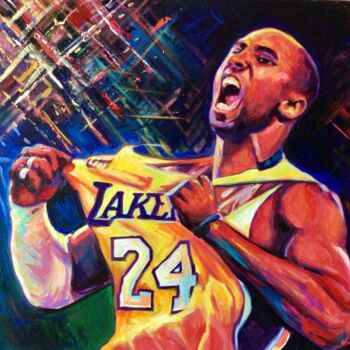 Painting titled "Kobe Bryant" by Alex Loreci, Original Artwork, Acrylic