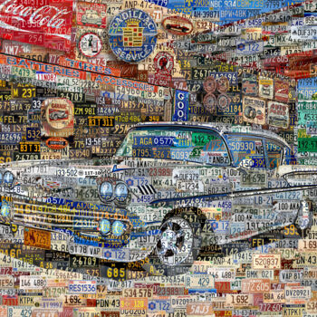 Arte digital titulada "Cadillac Station Co…" por Alex Loskutov, Obra de arte original, Foto-montaje