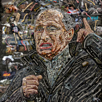Digital Arts titled "Vladimir Putin. Dig…" by Alex Loskutov, Original Artwork, Photo Montage