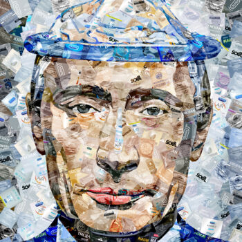 Digitale Kunst getiteld "Putin Collage Made…" door Alex Loskutov, Origineel Kunstwerk, Digitale collage