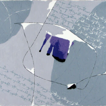 Картина под названием "Старое письмо (Old…" - Alex Oliger, Подлинное произведение искусства, Масло
