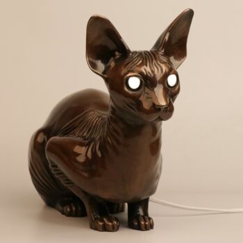 "Cat’s Spirit" başlıklı Heykel Alex Tenko tarafından, Orijinal sanat, Bronz