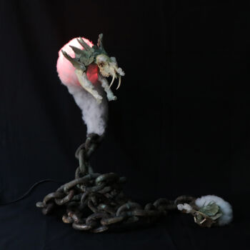 Sculpture titled "SnakeSpirit" by Alex Tenko, Original Artwork, Metals