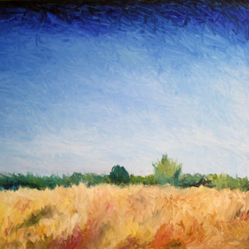 Malarstwo zatytułowany „Cyprus landscape /…” autorstwa Alex Z, Oryginalna praca, Olej