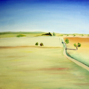 Pintura titulada "Cyprus landscape /…" por Alex Z, Obra de arte original, Oleo