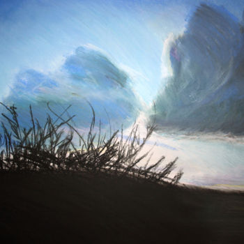 Disegno intitolato "Landscape" da Alex Z, Opera d'arte originale, Pastello