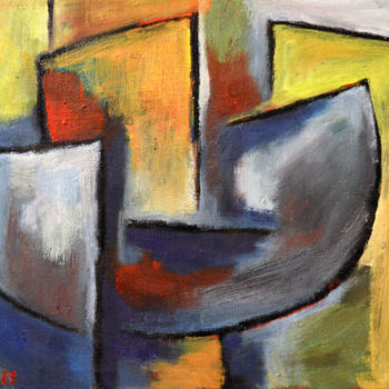 Painting titled "Composition #20" by Alexander Babayan, Original Artwork, Oil