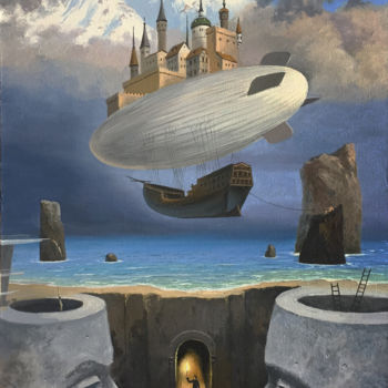 Картина под названием "Relative lightness…" - Александр Болотов, Подлинное произведение искусства, Масло