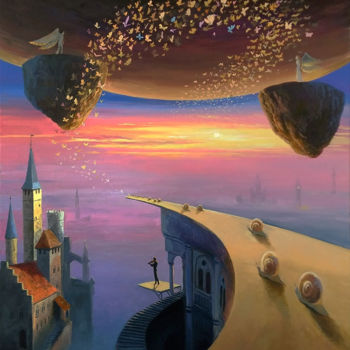 Painting titled "Infinite Transforma…" by Aleksandr Bolotov, Original Artwork, Oil