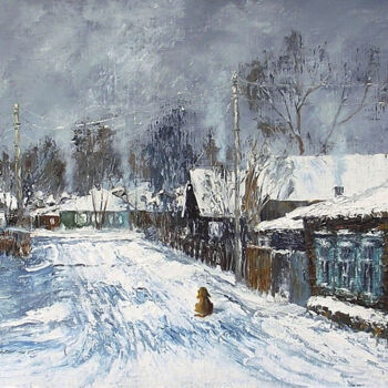 Картина под названием "Winter in Tamansky…" - Alexander Boyko, Подлинное произведение искусства, Масло