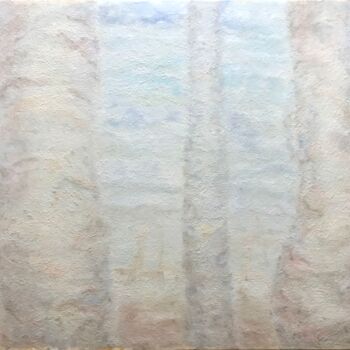 Картина под названием "Три берёзы" - Александр Дикун, Подлинное произведение искусства, Масло