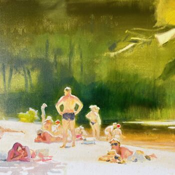 Ζωγραφική με τίτλο "And Now Summer Has…" από Alexander Levich, Αυθεντικά έργα τέχνης, Λάδι Τοποθετήθηκε στο Ξύλινο φορείο σκ…