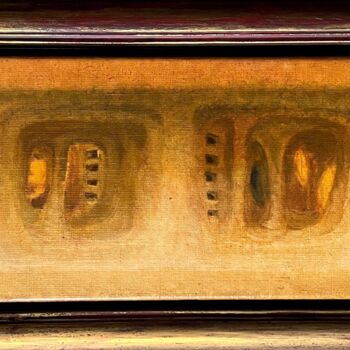 绘画 标题为“Catacomb of Callixt…” 由Alexander Levich, 原创艺术品, 油 安装在木质担架架上