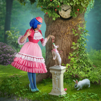 Arts numériques intitulée "Alice ahead of time" par Alexander Mats, Œuvre d'art originale, Photo montage