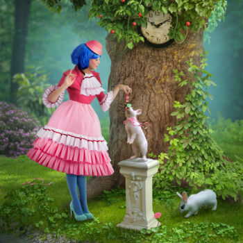 Digital Arts titled "Alice ahead of time" by Alexander Mats, Original Artwork, Photo Montage