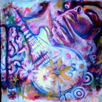 Painting titled "Right Side Of Brain" by Alex Reynoso Art, Original Artwork, Acrylic