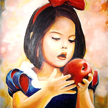 Malarstwo zatytułowany „Manzana de Blancani…” autorstwa Alex Reynoso Art, Oryginalna praca, Akryl