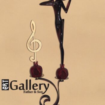 Sculpture titled "Melody of Family we…" by Alexander Shkarbanenko, Original Artwork, Wood