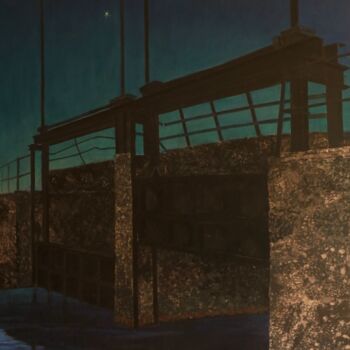 Картина под названием "Quasar" - Alexander Sovtsa, Подлинное произведение искусства, Акрил Установлен на Деревянная рама для…