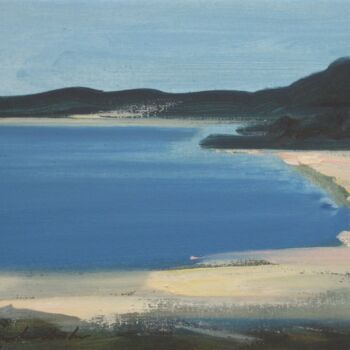 Painting titled "Gairloch Sands, Sco…" by Alexander Taylor Dickie, Original Artwork, Oil Mounted on Wood Stretcher frame