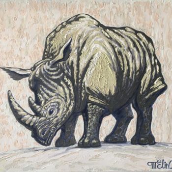 绘画 标题为“Rhinoceros. Well, l…” 由Alexander Telin, 原创艺术品, 其他