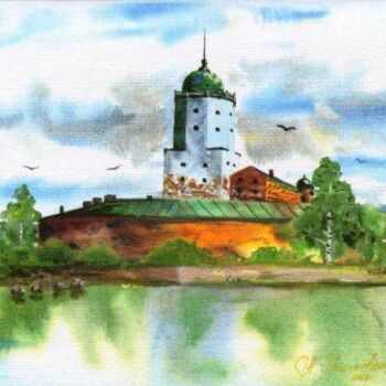 Ζωγραφική με τίτλο "выборгский замок" από Александр Ущиповский, Αυθεντικά έργα τέχνης