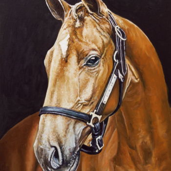 Pintura titulada "The horse" por Alexander Volya, Obra de arte original, Oleo