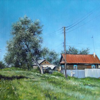 Painting titled "Summer Midday" by Alexander Volya, Original Artwork, Oil
