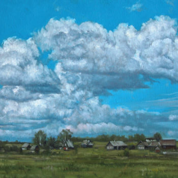 Peinture intitulée "Clouds" par Alexander Volya, Œuvre d'art originale, Huile