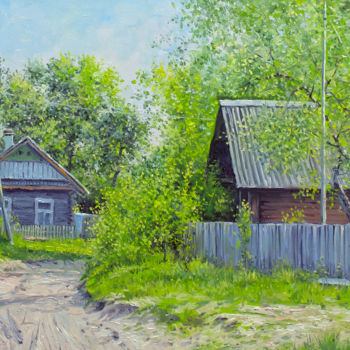 Painting titled "Summer Day" by Alexander Volya, Original Artwork, Oil