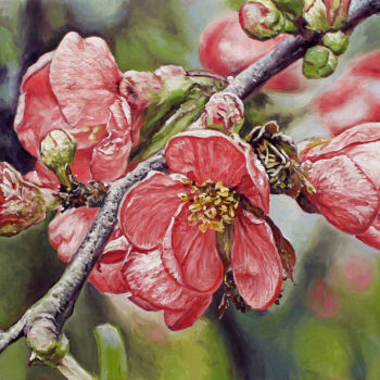 Peinture intitulée "Flowering" par Alexander Volya, Œuvre d'art originale, Huile
