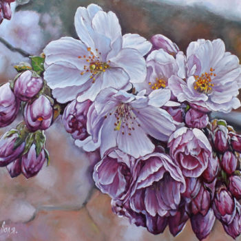 Ζωγραφική με τίτλο "Spring Flowering" από Alexander Volya, Αυθεντικά έργα τέχνης, Λάδι